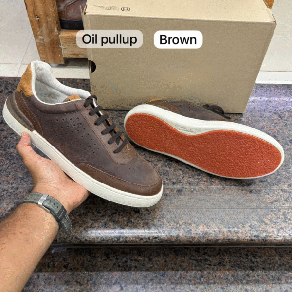 Men's Casual Lace-Up Sneakers - Premium Leather Style - Image 2