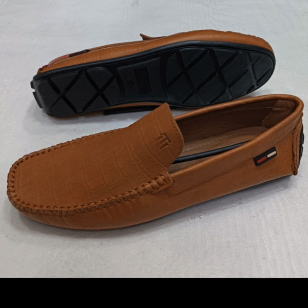 Men's Premium Black Leather Loafers with Buckle Detail – Comfortable & Stylish - Image 8