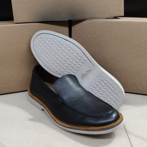 Men's Black Leather Slip-On Loafers – Casual Comfort Driving Shoes | Everyday Style