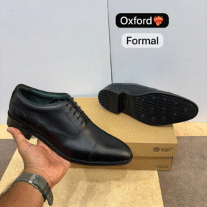 Premium Leather Formal Oxford Shoes – Classic Black | Timeless Business Wear