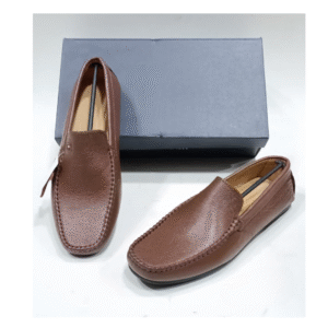 Men's Premium Black Leather Loafers with Buckle Detail – Comfortable & Stylish