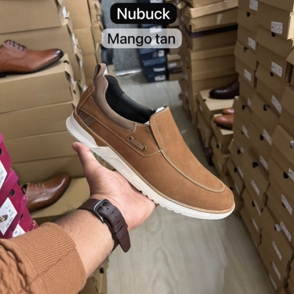Men's Premium Royal Nubuck Casual Loafers – Stylish & Comfortable Slip-Ons - Image 4