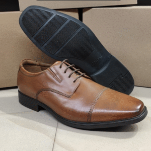 Pure Leather Formal Oxford Shoes – Tan Brown | Cap-Toe Classic