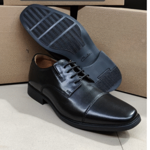 Pure Leather Black Formal Shoes – Classic Lace-Up | Elegant & Durable