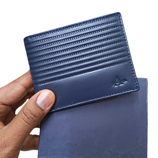 Premium Slim Leather Card Holder Wallet for Men – RFID Blocking - Image 2