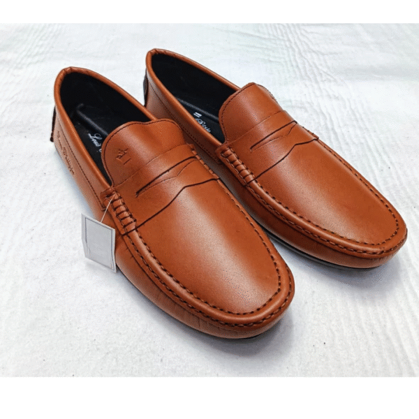 Men's Premium Black Leather Loafers with Buckle Detail – Comfortable & Stylish - Image 5