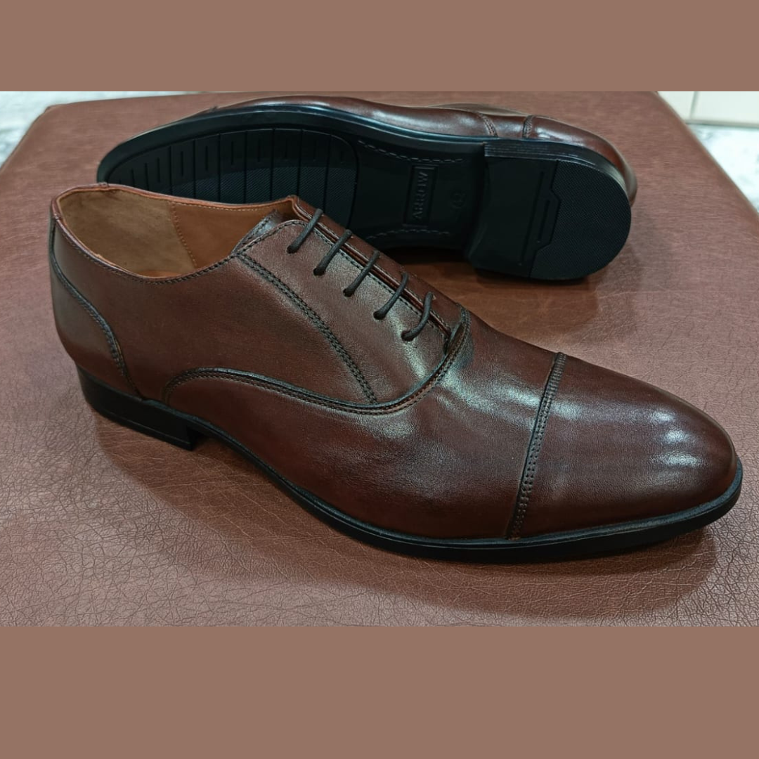Elevated Formal Derby Shoes with Unique Texture – All Occasion Wear