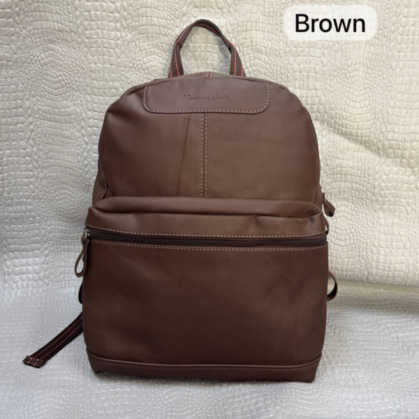 Stylish Blue Genuine Leather Backpack – Everyday Comfort & Urban Style - Image 4