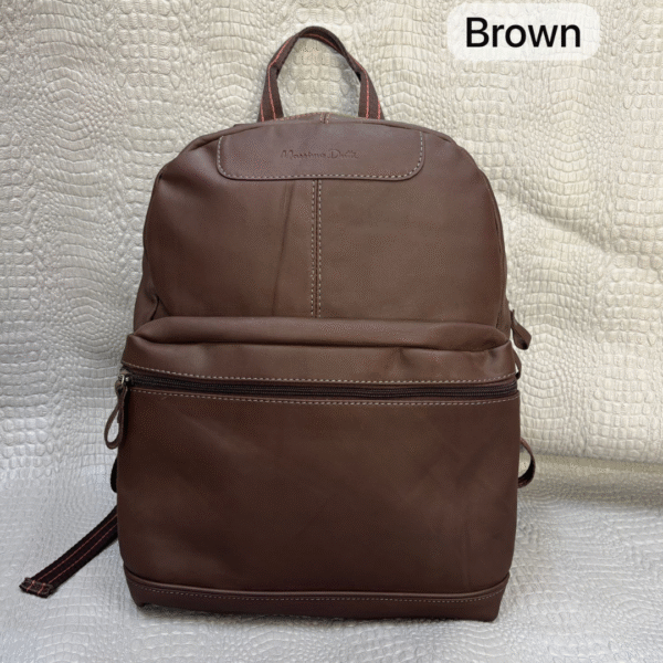Stylish Blue Genuine Leather Backpack – Everyday Comfort & Urban Style - Image 3